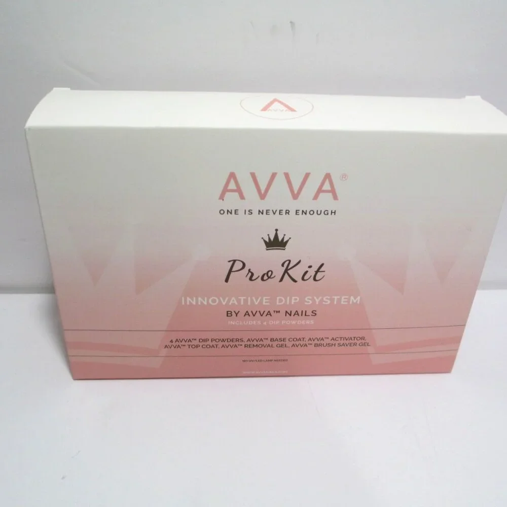 NEW Avva Dip Powder Pro Kit for Nails Innovative System Includes 4 Dip Powders